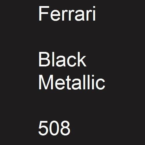 Ferrari, Black Metallic, 508.